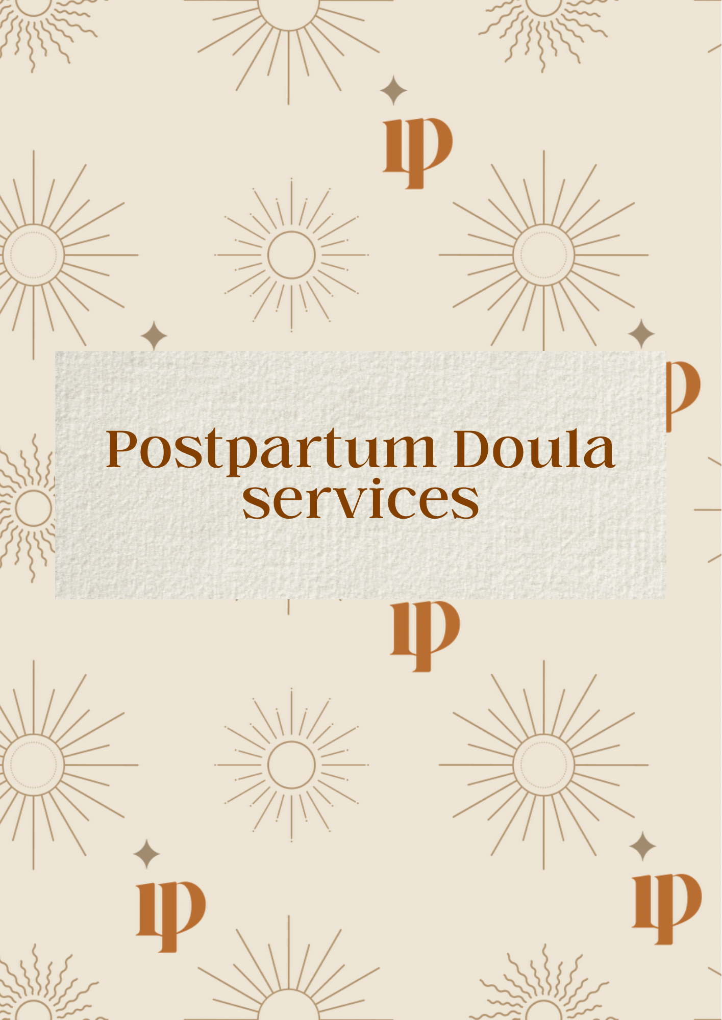 Postpartum Doula Services (Partial Payment)